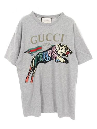 T-shirt Tiger à sequins (années 2010) - Gucci Pre-Owned - Modalova