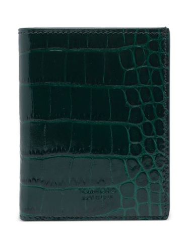Porte-cartes à effet peau de crocodile - TOM FORD - Modalova
