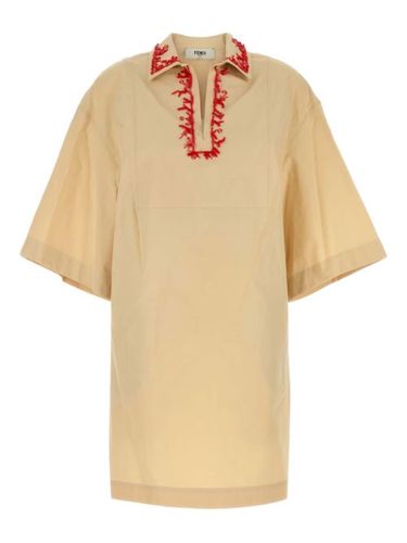 Robe courte en popeline - FENDI - Modalova
