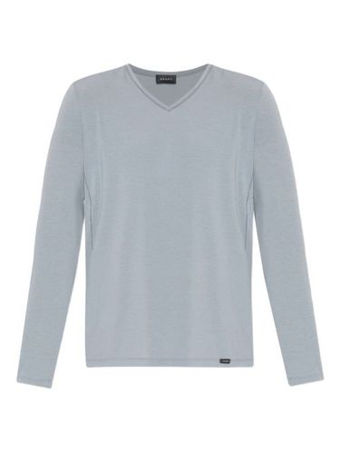 V-neck long-sleeve lounge T-shirt - Hanro - Modalova