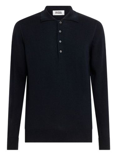 Polo boutonné à poche poitrine - Alpha Industries - Modalova