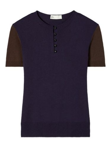 T-shirt boutonné à manches courtes - Tory Burch - Modalova