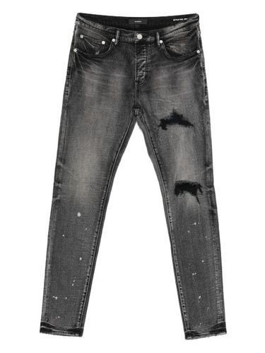 Jean à patch à carreaux - Purple Brand - Modalova