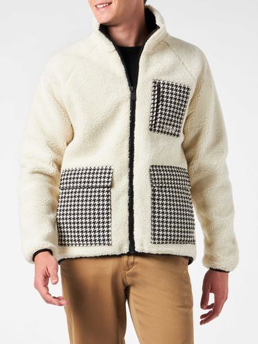 Man Sherpa Jacket With Check Patch Pockets - MC2 Saint Barth - Modalova