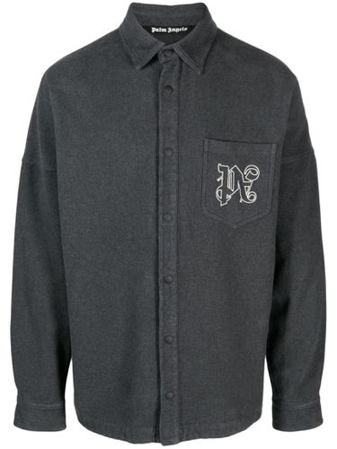 Palm Angels Pa Monogram Overshirt - Palm Angels - Modalova