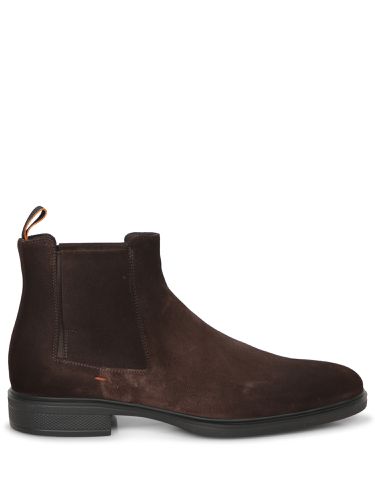 Easy Elast Suede Boot Dark Tdm - Santoni - Modalova