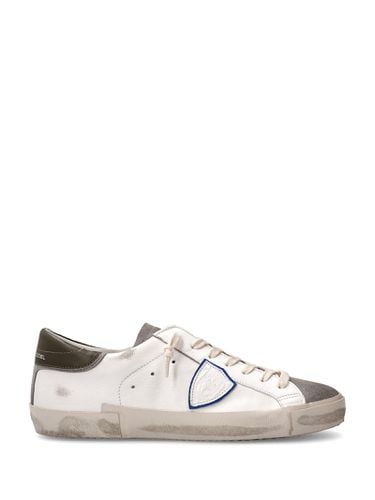 Mens Sneaker Prsx Low White Anthracite - Philippe Model - Modalova