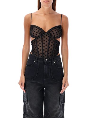 MISBHV Mesh Monogram Corset - MISBHV - Modalova