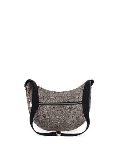 Luna Hobo Middle Shoulder Bag In Op Fabric - Borbonese - Modalova