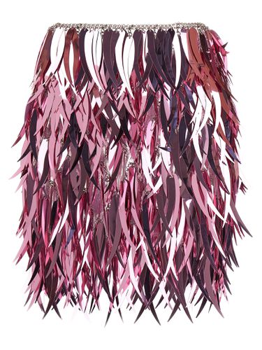 Paco Rabanne Metallic Feather Skirt - Paco Rabanne - Modalova