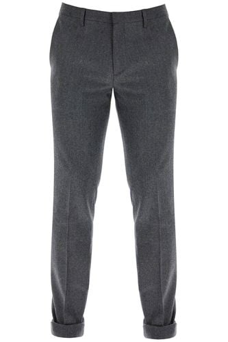 Slim Fit Flannel Trousers In Eight - Paul Smith - Modalova