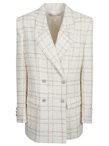 Sequin Checked Tweed Jacket - Alessandra Rich - Modalova