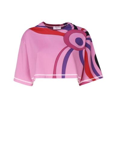 Pucci Crop Top T-shirt - Pucci - Modalova