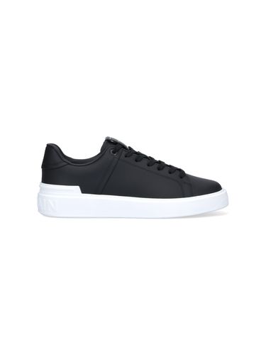 Balmain B-court Leather Sneakers - Balmain - Modalova