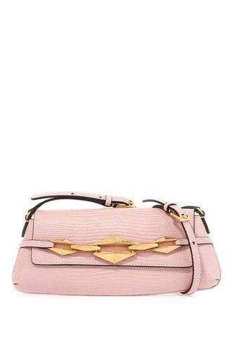 Leather Lizard Print Diamond Shoulder Bag - Jimmy Choo - Modalova