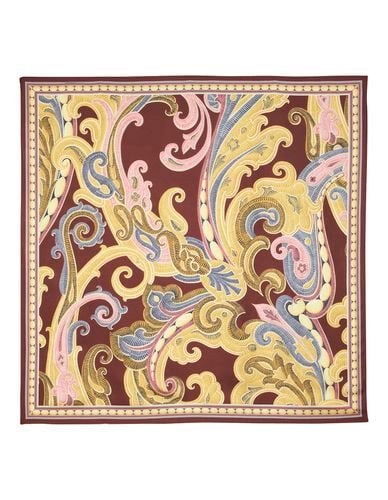 Etro Bordeaux Printed Silk Scarf - Etro - Modalova