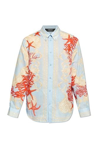 Barocco Sea Pattern-printed Long-sleeved Shirt - Versace - Modalova