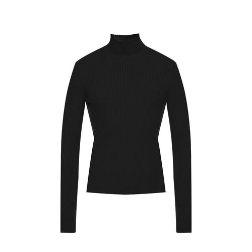 Cashmere Blend Rib Knit Turtleneck - Balenciaga - Modalova