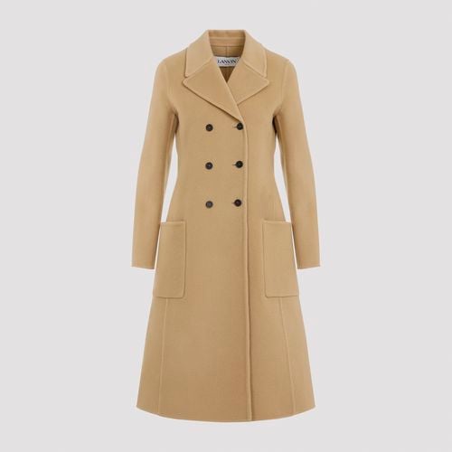 Double Breasted Midi Length Coat - Lanvin - Modalova