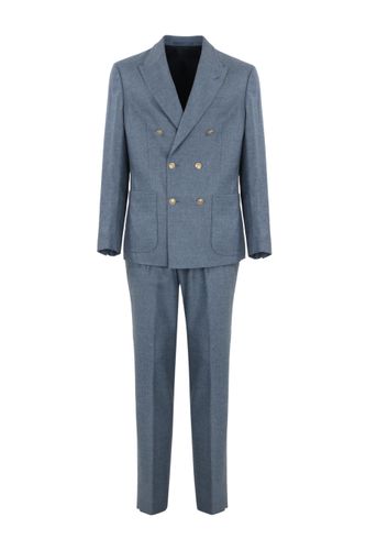 Eleventy Double-breasted Wool Suit - Eleventy - Modalova