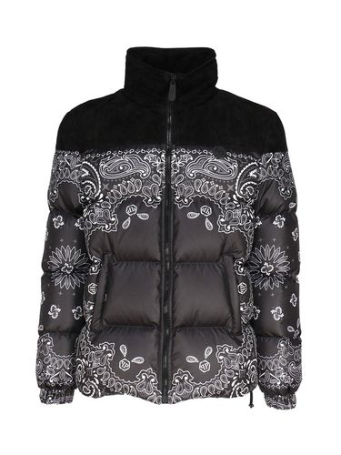 Bandana-printed Zip-up Padded Jacket - Philipp Plein - Modalova