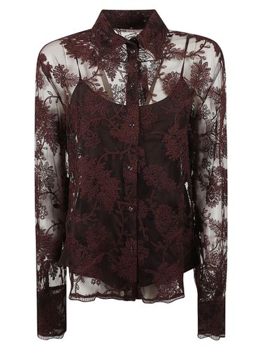 Floral See-through Shirt - Ermanno Scervino - Modalova