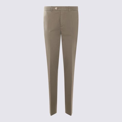 Beige Cotton Pants - Brunello Cucinelli - Modalova