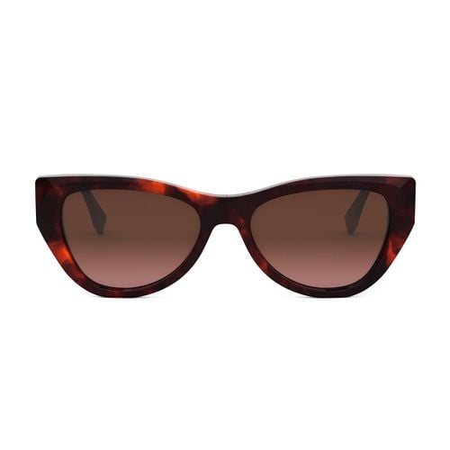 Fe40149i Ff Diamonds 54f Havana Rosso Sunglasses - Fendi Eyewear - Modalova