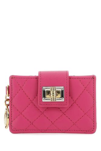 Lanvin Fuchsia Leather Card Holder - Lanvin - Modalova