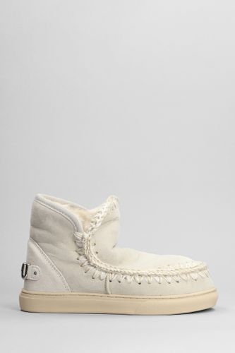 Eskimo Sneaker Low Heels Ankle Boots In Suede - Mou - Modalova