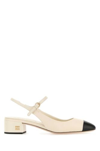 Miu Miu Ivory Leather Pumps - Miu Miu - Modalova