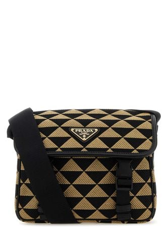 Embroidered Fabric Symbole Crossbody Bag - Prada - Modalova