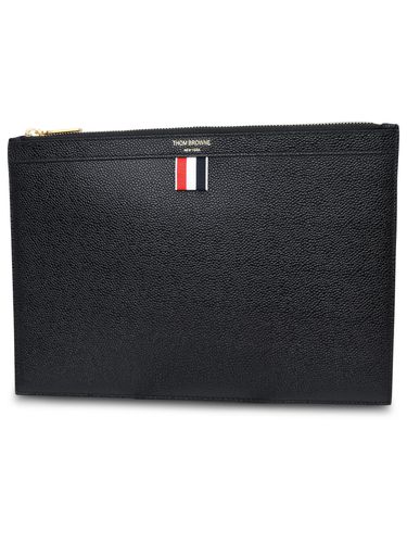 Leather Small Document Holder - Thom Browne - Modalova