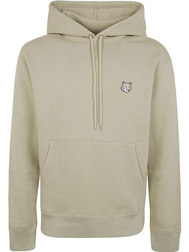 Bold Fox Head Patch Drawstring Hoodie - Maison Kitsuné - Modalova