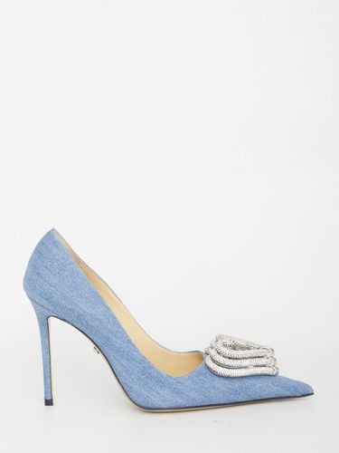 Triple Heart Denim Pumps - Mach & Mach - Modalova