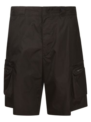 Prada Logo Plaque Zipped Shorts - Prada - Modalova