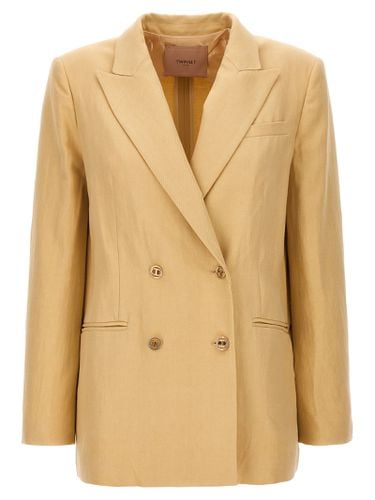 TwinSet Double-breasted Blazer - TwinSet - Modalova