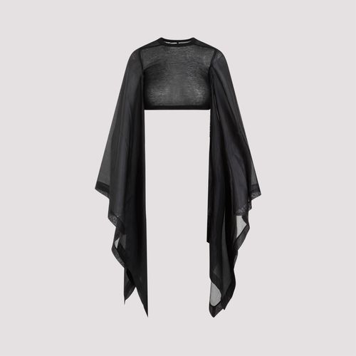 Rick Owens Flag Crop Habotai Top - Rick Owens - Modalova