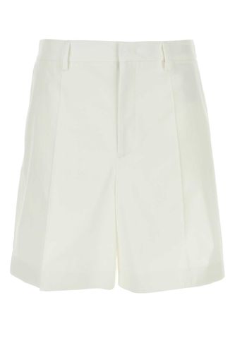 White Cotton Bermuda Shorts - Valentino Garavani - Modalova