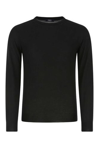 Fedeli Black Cashmere Blend Sweater - Fedeli - Modalova