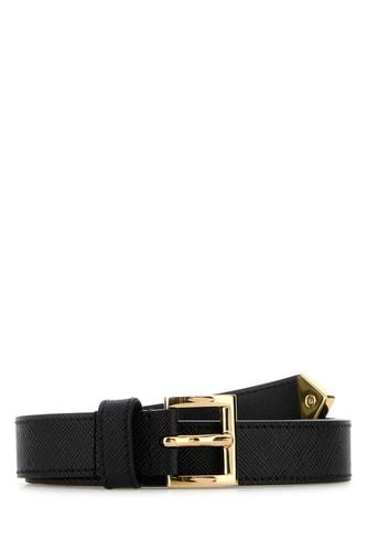 Prada Black Leather Belt - Prada - Modalova