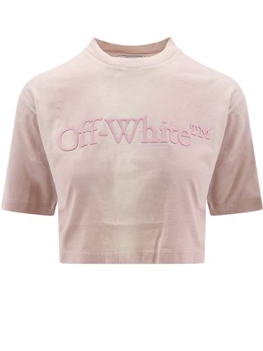 Off-White Laundry Cropped T-shirt - Off-White - Modalova