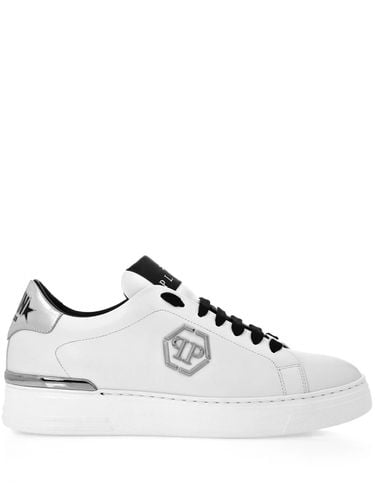 Nappa Leather Low-top Sneakers Hexagon - Philipp Plein - Modalova