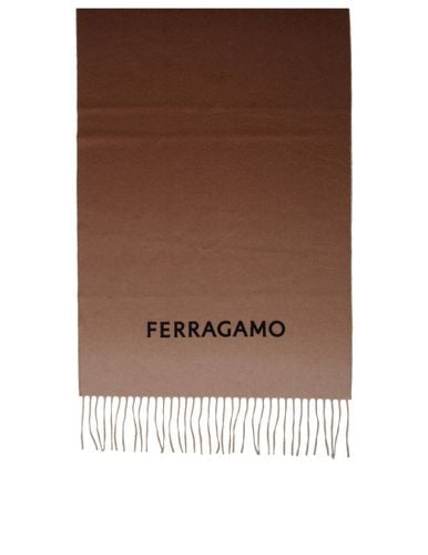 Scarf In Cashmere Nuance Shaded Effect - Ferragamo - Modalova