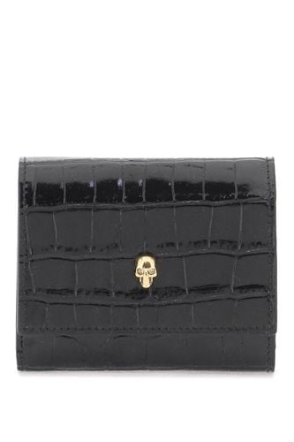 Skull-charm Embossed Tri-fold Wallet - Alexander McQueen - Modalova