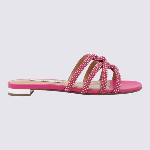 Fuchsia Pink Leather Sandals - Aquazzura - Modalova