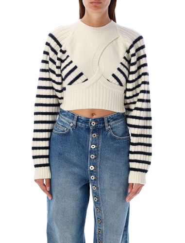 Mariniere Cropped Sweater - Jean Paul Gaultier - Modalova