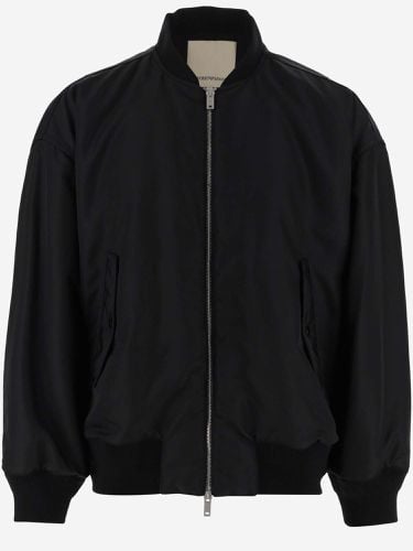 Nylon Bomber Jacket With Zipper - Emporio Armani - Modalova