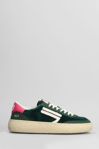 Puraai Sneakers In Green Velvet - Puraai - Modalova