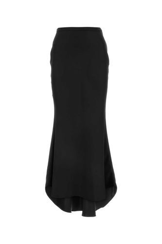 Black Satin Skirt - Philosophy di Lorenzo Serafini - Modalova